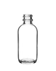 New High Glass Glass Bottle 2 oz - 20/400 / No Accessory / Case Pack (see table below) Boston Round Clear