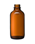 New High Glass Glass Bottle 4 oz - 22/400 Boston Round Amber