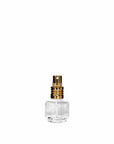 New High Glass Glass Bottle Lassen Spray Pump w Clip (No overcap) / Gold / Case (140pcs) Daphne 15 ML 18/415