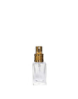 New High Glass Glass Bottle Lassen Spray Pump w Clip (No overcap) / Gold / Case (224pcs) Zinnia Slim 15 ML 18/415