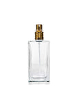New High Glass Glass Bottle Lassen Spray Pump w Clip (No overcap) / Gold / Case (60 pcs) DTB 97 MM Zinnia 100 ML 18/415