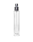 New High Glass Glass Bottle Lassen Spray Pump w Clip (No overcap) / SIlver / Case (160pcs) Zinnia Slim 50 ML 18/415