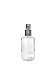 New High Glass Glass Bottle Lassen Spray pump with clip (No Overcap) / Silver / Case (96pcs) Daphne 50ml 18/415