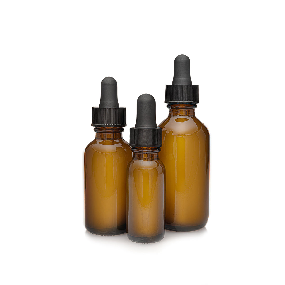 Boston Round Wholesale Glass Bottles With Droppers