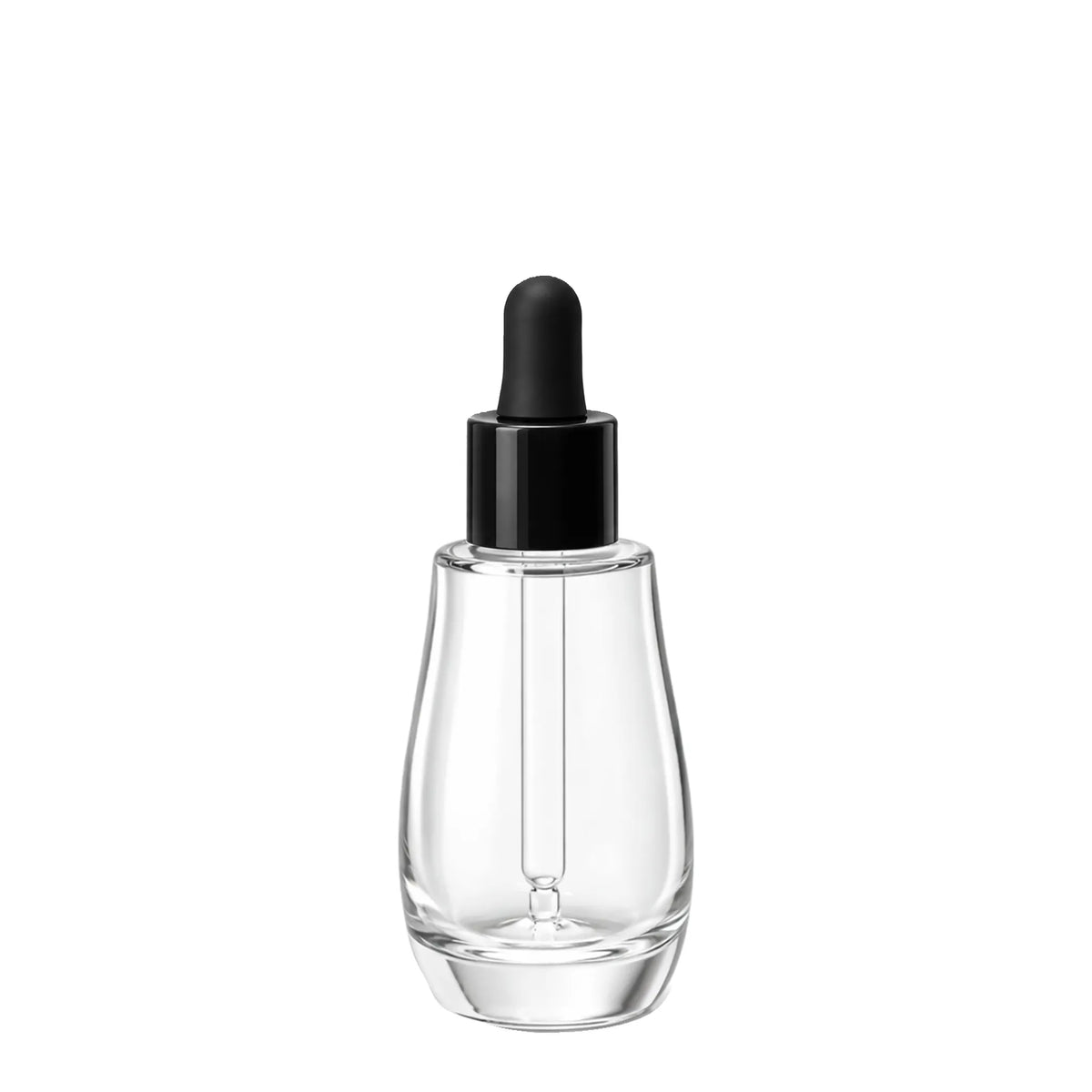 New High Glass Black ITALIA FLINT 30ML 18/415 WITH CERVINO DROPPER