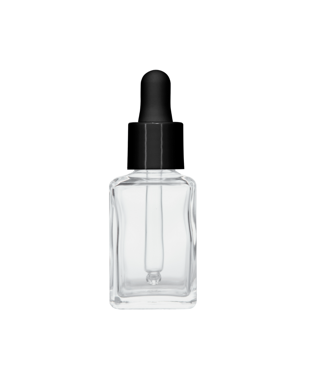 New High Glass CLYDE 30ML FLINT BOTTLE WITH BLACK CERVINO DROPPER