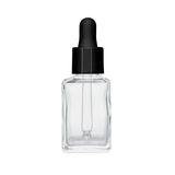 New High Glass CLYDE 30ML FLINT BOTTLE WITH BLACK CERVINO DROPPER