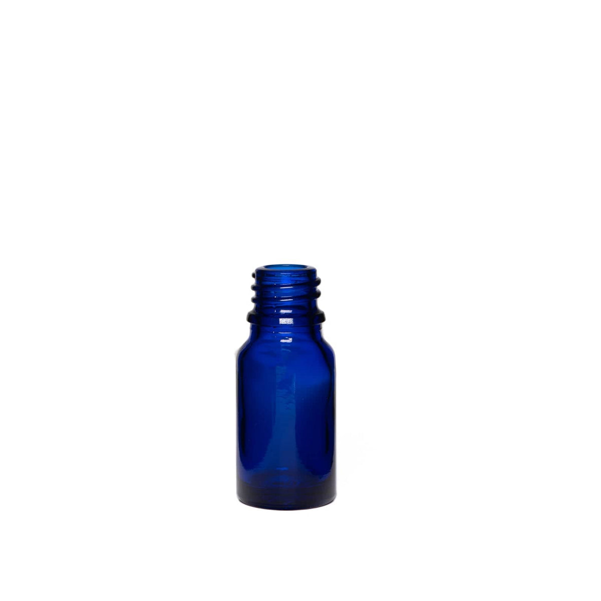 New High Glass Glass Bottle 10ml - DIN18 / No Accessory / Case Pack (see table below) Dropper Bottle Cobalt Blue DIN18