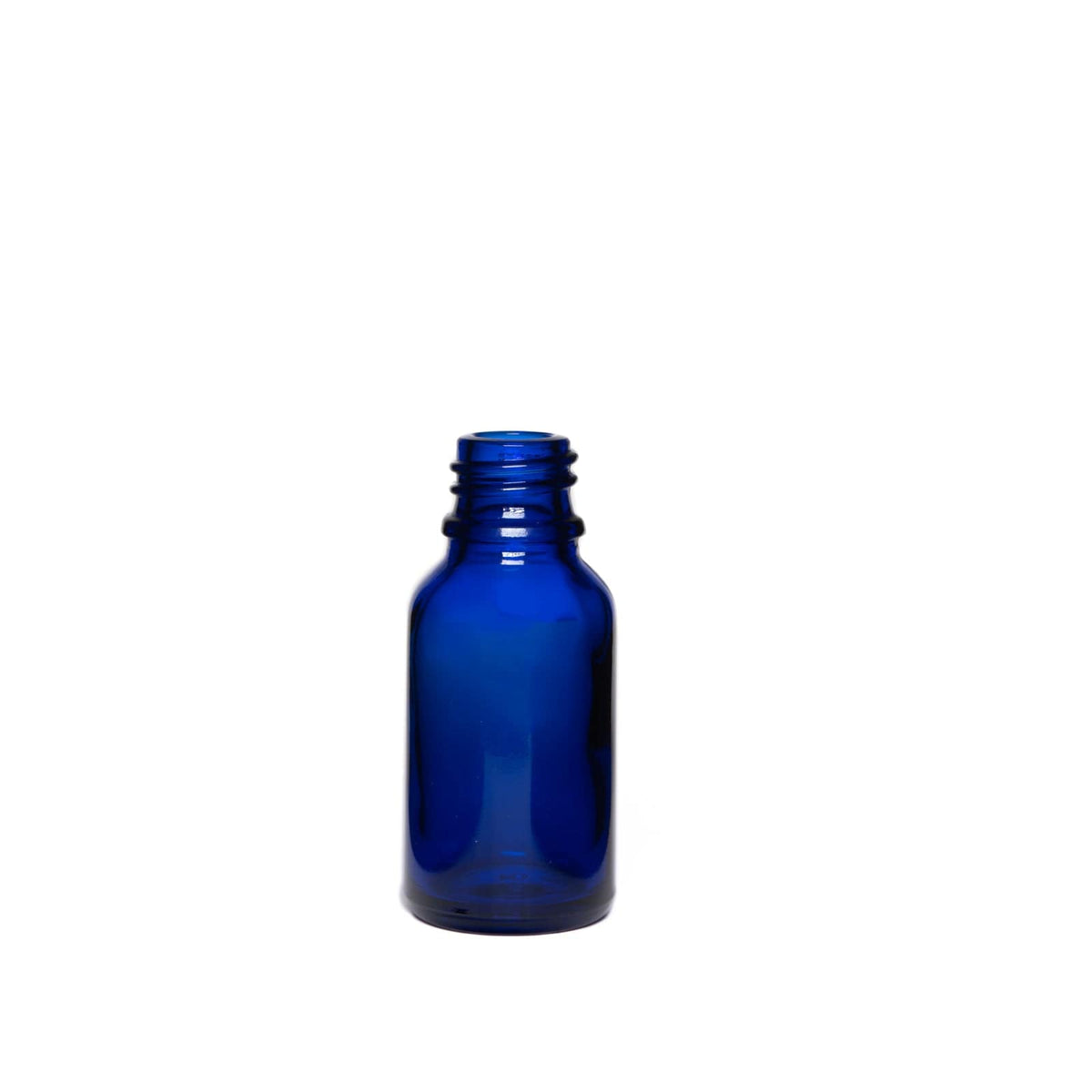 New High Glass Glass Bottle 15ml - DIN18 / No Accessory / Case Pack (see table below) Dropper Bottle Cobalt Blue DIN18