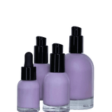 New High Glass Glass Bottle Begonia Skincare