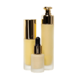 New High Glass Glass Bottle Camellia Skincare Frosted