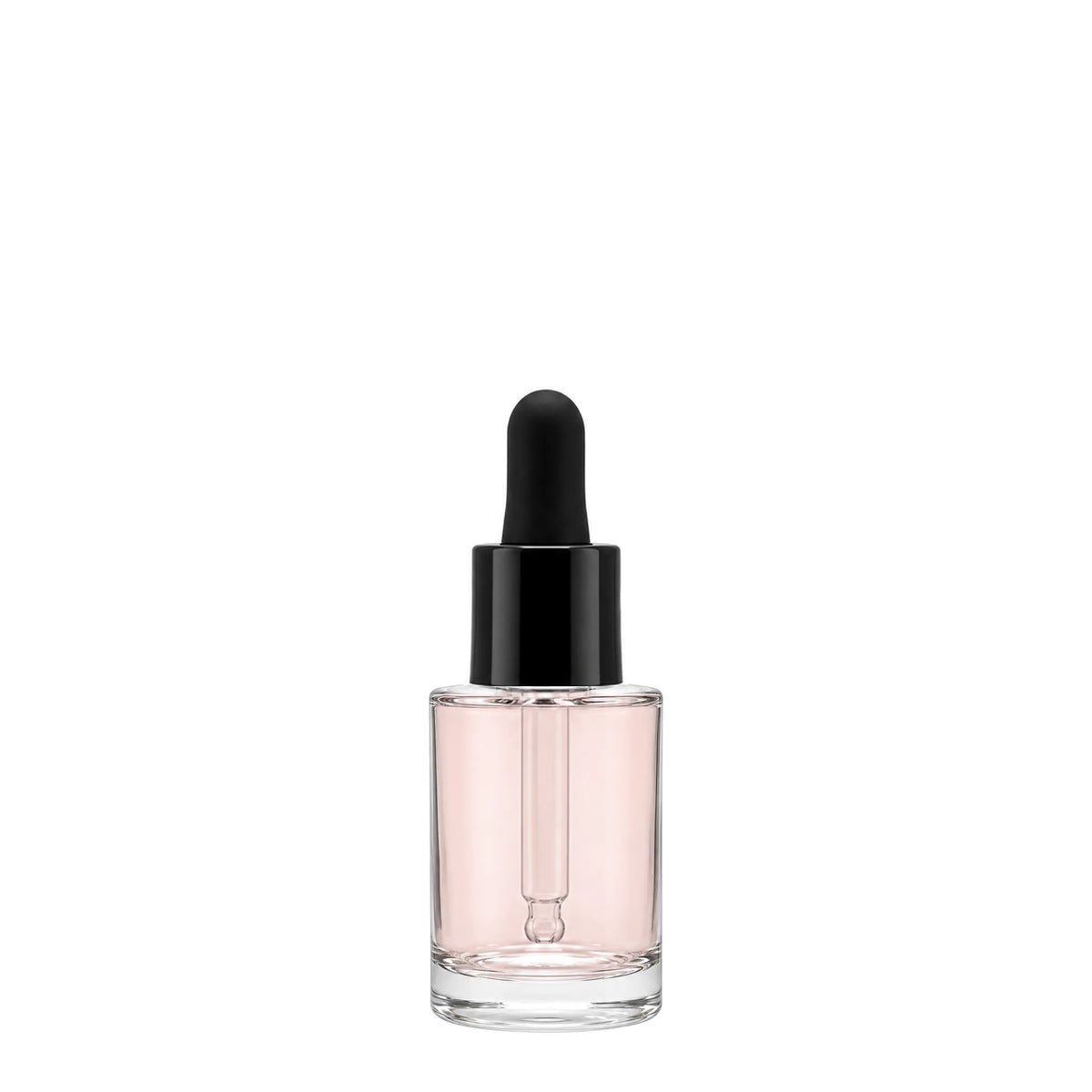 New High Glass Glass Bottle Cervino Dropper - Black / Case (308 pcs) Camellia 15ml 18/415