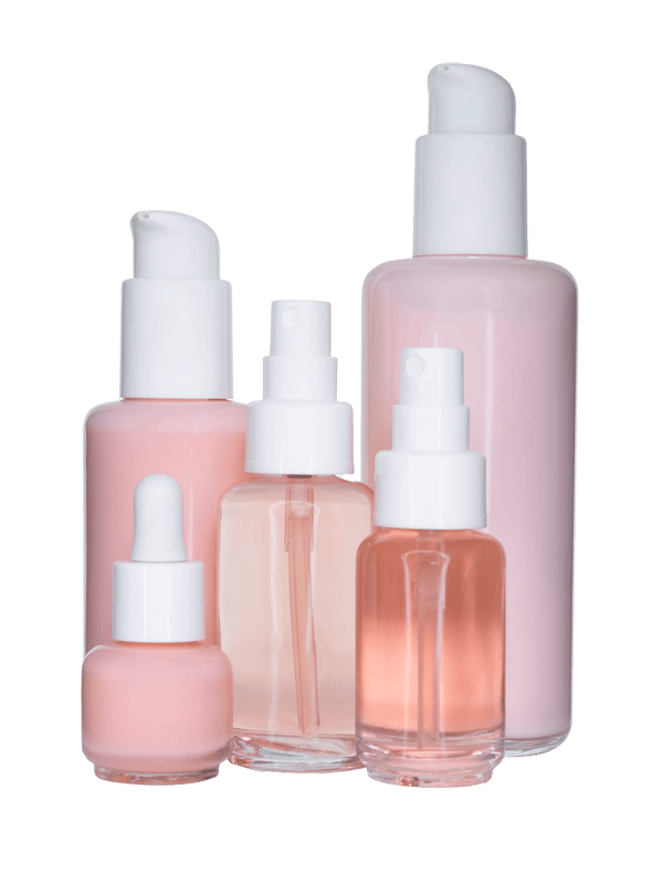 New High Glass Glass Bottle Daphne Skincare