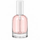 New High Glass Glass Bottle Denali Spray Pump White w PP Overcap / Case (70pcs) Begonia 50ml 18/415