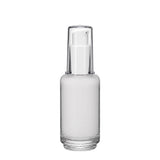 New High Glass Glass Bottle Denali Treatment Pump White w AS Overcap / Case (108pcs) Daphne 30ml 18/415