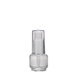 New High Glass Glass Bottle Denali Treatment Pump White w AS Overcap / Case (140pcs) Daphne 15ml 18/415