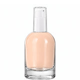 New High Glass Glass Bottle Denali Treatment Pump White w AS Overcap / Case (70pcs) Begonia 50ml 18/415