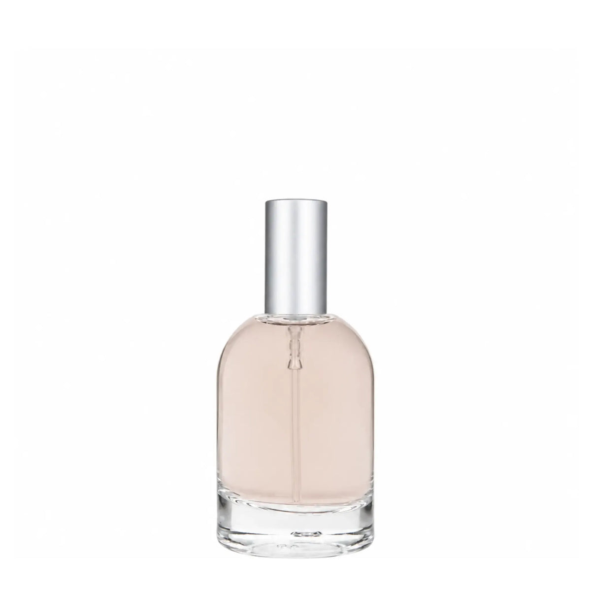 New High Glass Glass Bottle Dome Spray Pump - Matte Silver / Case (90pcs) Begonia 50ml 15MM Dome