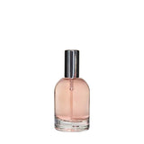 New High Glass Glass Bottle Dome Spray Pump - Shiny Silver / Sample Pack (3pcs) Begonia 50ml 15MM Dome