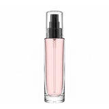 New High Glass Glass Bottle Everest Spray Pump w AS Overcap - Black / Case (88pcs) Camellia 50ml 18/415