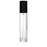 New High Glass Glass Bottle Everest Spray Pump w PP Overcap - Black / Case (63pcs) Camellia 100ml 18/415