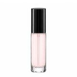 New High Glass Glass Bottle Everest Spray Pump w PP Overcap - Black / Case (88pcs) Camellia 30ml 18/415