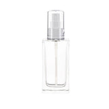 New High Glass Glass Bottle Everest Spray Pump White w AS Overcap / Case (60pcs) Zinnia 100ml 18/415