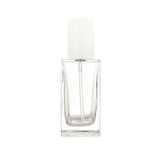 New High Glass Glass Bottle Everest Spray Pump White w PP Overcap / Case (60pcs) Zinnia 100ml 18/415