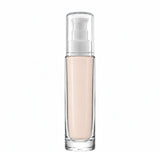 New High Glass Glass Bottle Everest Treatment Pump w AS Overcap - White / Case (88pcs) Camellia 50ml 18/415