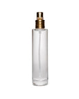 New High Glass Glass Bottle Lassen Spray Pump w Clip (No overcap) / Gold / Case (88pcs) Camellia 50 ML 18/415