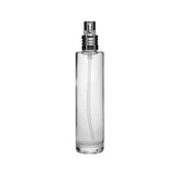 New High Glass Glass Bottle Lassen Spray Pump w Clip (No overcap) / Silver / Case (88pcs) Camellia 50 ML 18/415
