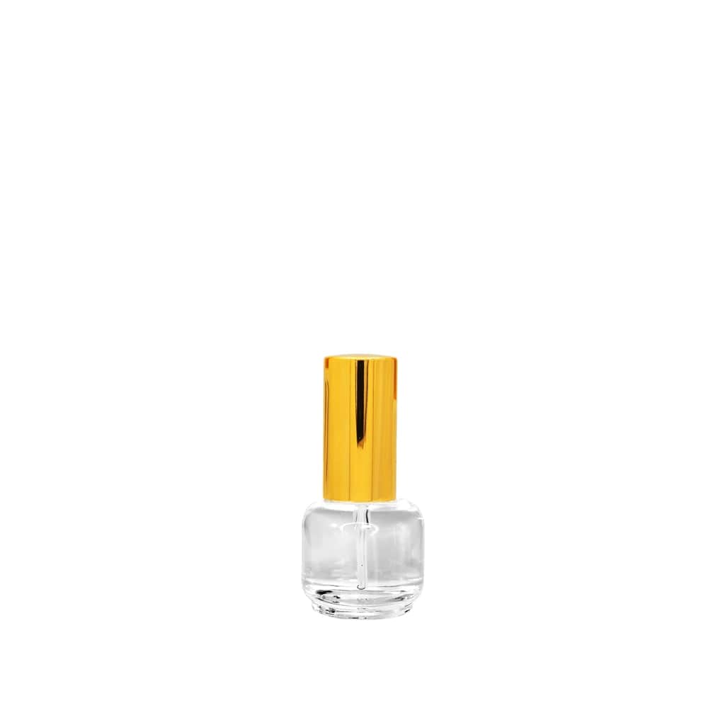 New High Glass Glass Bottle Lassen Spray Pump with Overcap / Gold / Case (140pcs) Daphne 15 ML 18/415