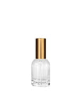 New High Glass Glass Bottle Lassen Spray Pump with Overcap / Gold / Case (168pcs) Begonia 30 ML 18/415
