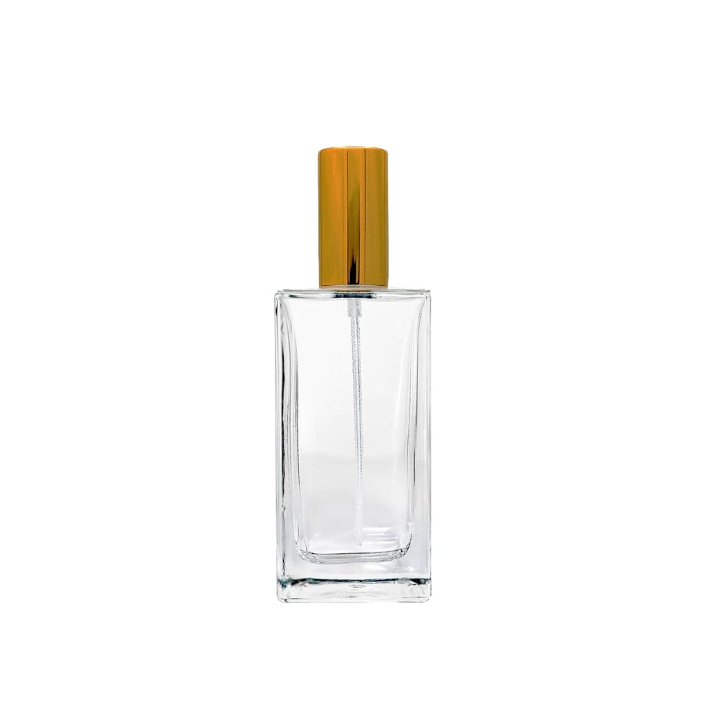 New High Glass Glass Bottle Lassen Spray Pump with Overcap / Gold / Case (60 pcs) DTB 97 MM Zinnia 100 ML 18/415