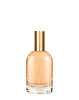 New High Glass Glass Bottle Lassen Spray Pump with Overcap / Gold / Case (60pcs) Begonia 100 ML 18/415