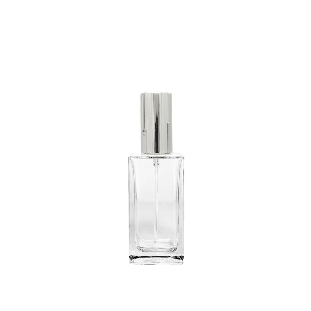 New High Glass Glass Bottle Lassen Spray Pump with Overcap / Silver / Case (108pcs) Zinnia 50 ML 18/415