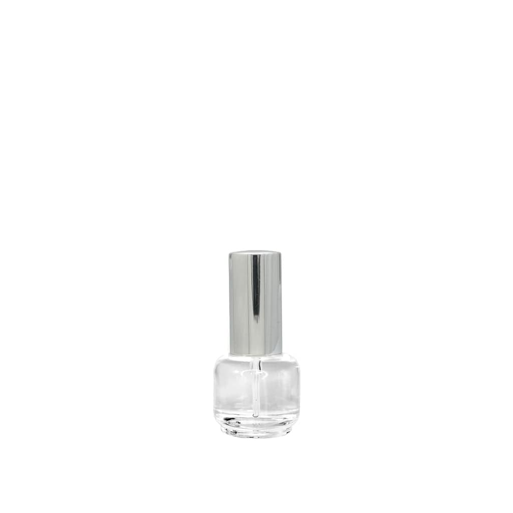 New High Glass Glass Bottle Lassen Spray Pump with Overcap / Silver / Case (140pcs) Daphne 15 ML 18/415