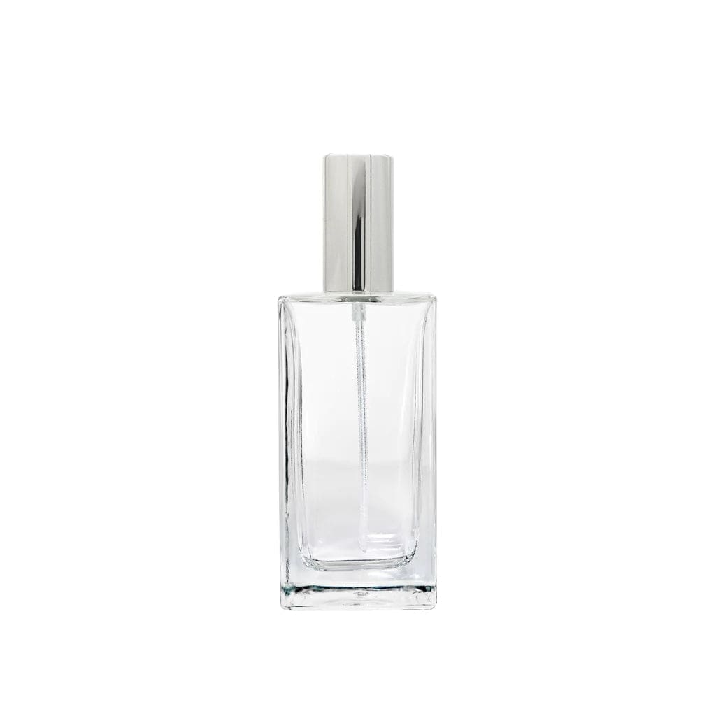 New High Glass Glass Bottle Lassen Spray Pump with Overcap / Silver / Case (60 pcs) DTB 97 MM Zinnia 100 ML 18/415