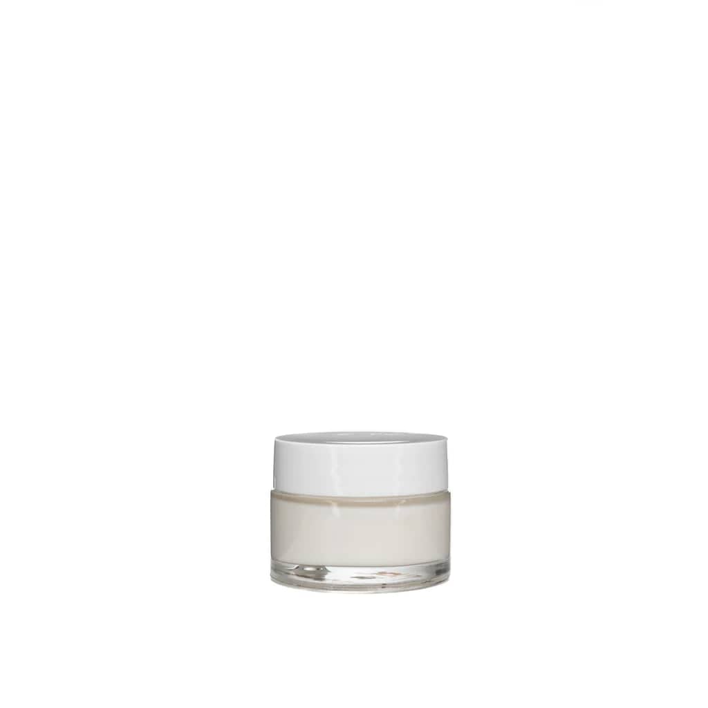 New High Glass Glass Jar White Camellia Cap 48/400 / Case (60pcs) Camellia 30ml Jar 48/400