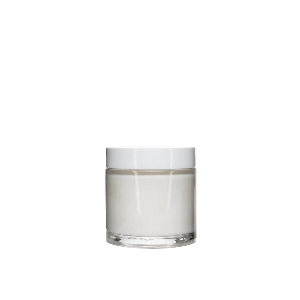 New High Glass Glass Jar White Camellia Cap 58/400 / Case (80pcs) Camellia 100ml Jar 58/400