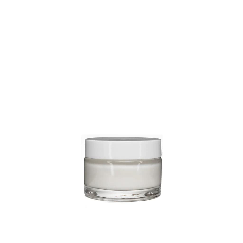 New High Glass Glass Jar White Camellia Cap 58/400 / Sample Pack (3pcs) Camellia 50ml Jar 58/400