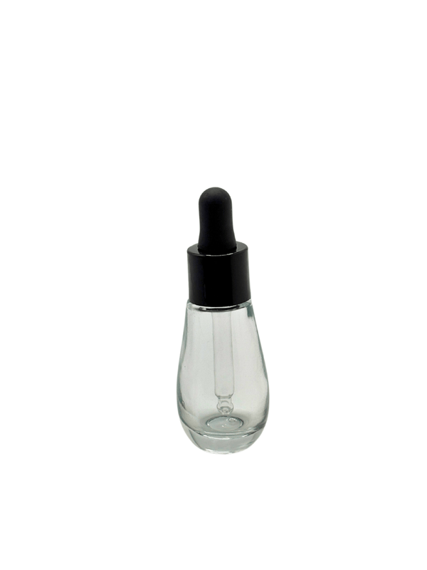 New High Glass ITALIA FLINT 15ML 18/415 WITH BLACK DROPPER - Units per case - 70