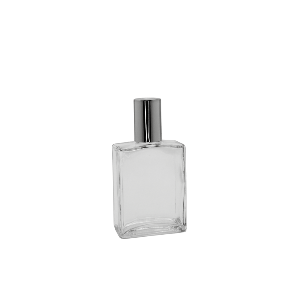 New High Glass META FLINT BOTTLE 2 OZ 13/415 WITH SHINY SILVER CAP - Units per Case - 63