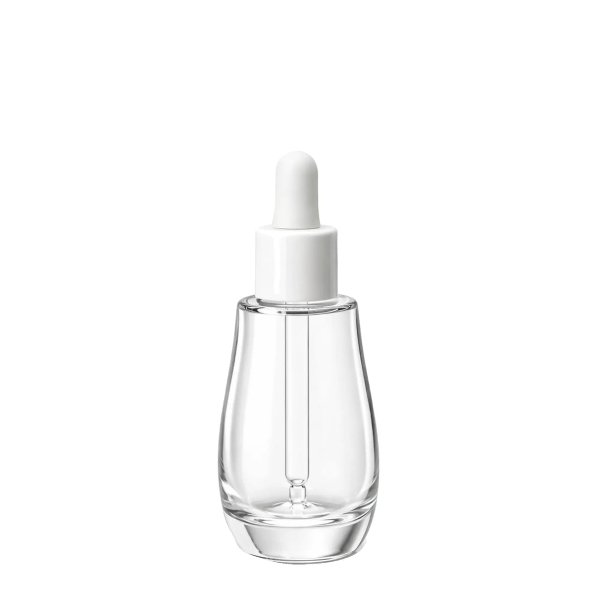 New High Glass White ITALIA FLINT 30ML 18/415 WITH CERVINO DROPPER