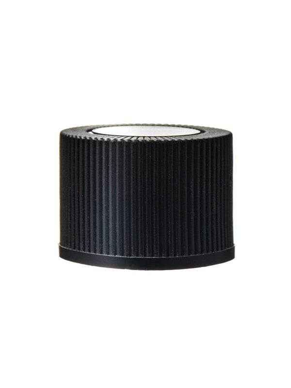 New High Glass cap 13/415 / Black Fine Ribbed Cap 13/415