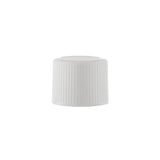New High Glass cap 13/415 / White Fine Ribbed Cap 13/415