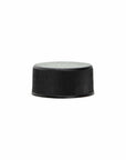 New High Glass cap 20/400 / Black Fine Ribbed Caps
