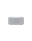 New High Glass cap 20/400 / White Fine Ribbed Caps