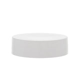 New High Glass cap 40/40 Smooth White Jar Caps