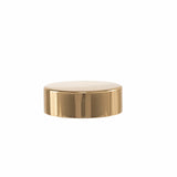 New High Glass cap 40/400 - Shiny Gold Metal Shiny Straight Cap